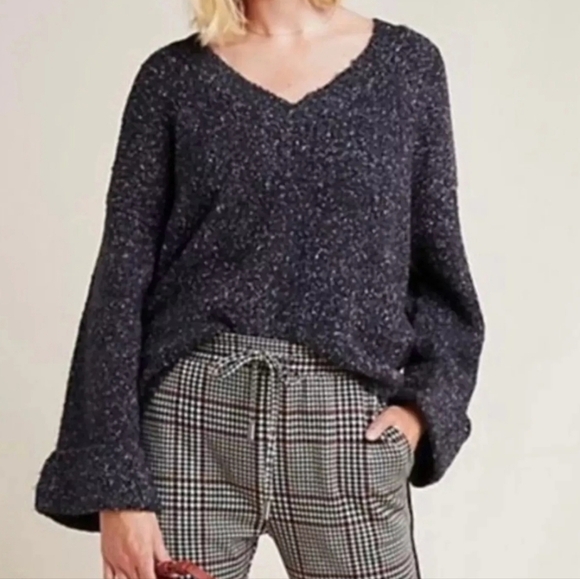 Anthropologie Maggie Bell Sleeve Sweater - Picture 1 of 4
